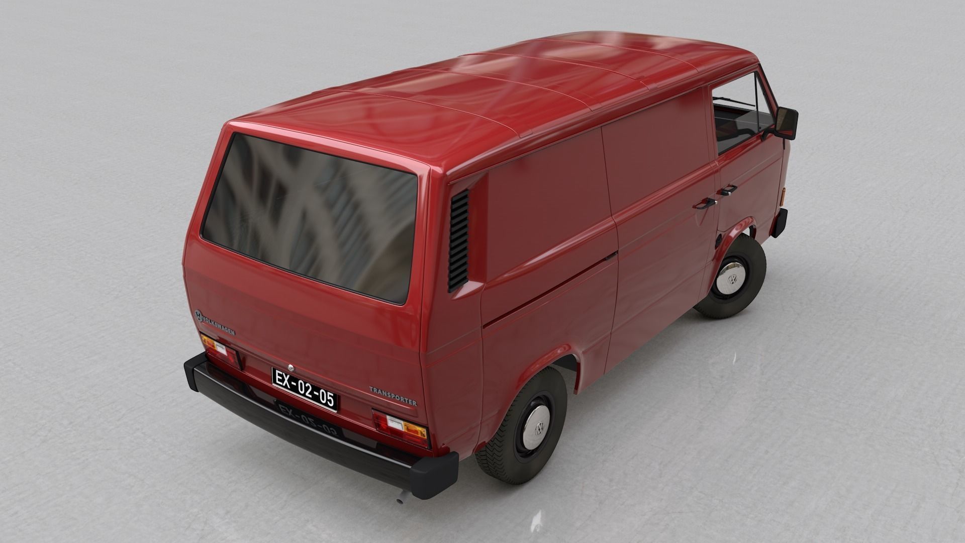 VOLKSWAGEN TRANSPORTER T3 1979 -1987 3D Model Collection_10