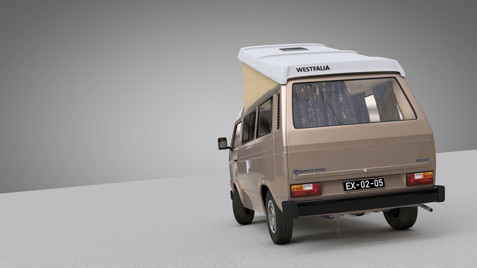 VOLKSWAGEN TRANSPORTER T3 1979 -1987 3D Model Collection_4