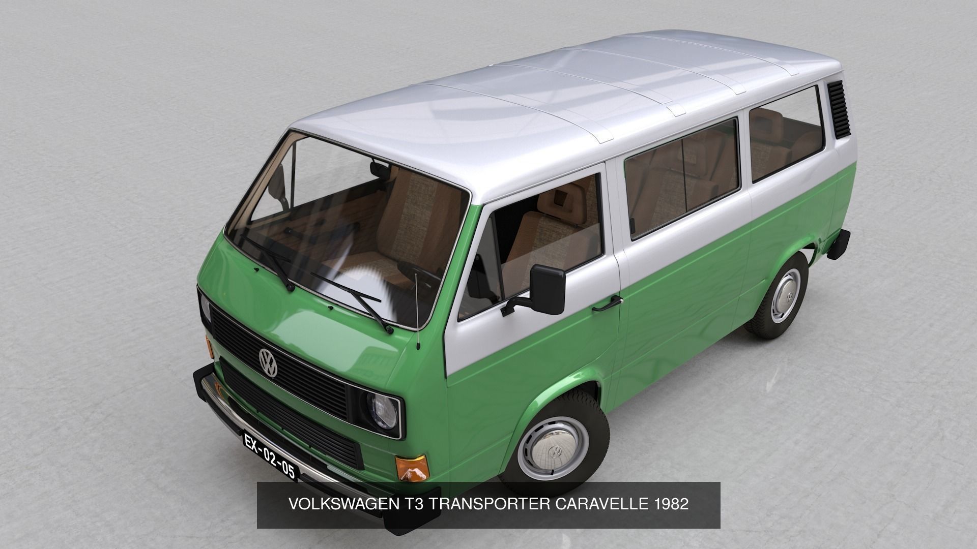 VOLKSWAGEN TRANSPORTER T3 1979 -1987 3D Model Collection_5