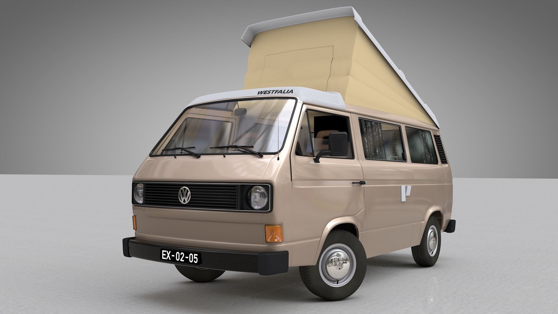 VOLKSWAGEN TRANSPORTER T3 1979 -1987 3D Model Collection_3