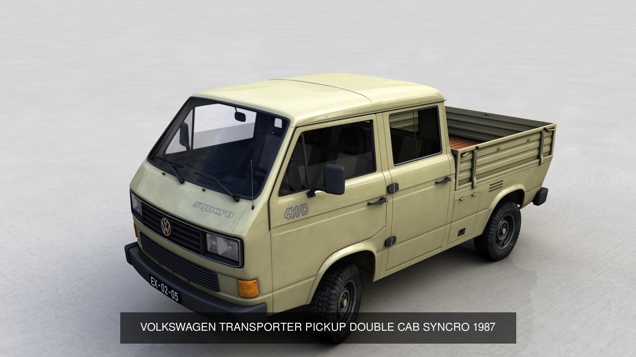 VOLKSWAGEN TRANSPORTER T3 1979 -1987 3D Model Collection_11