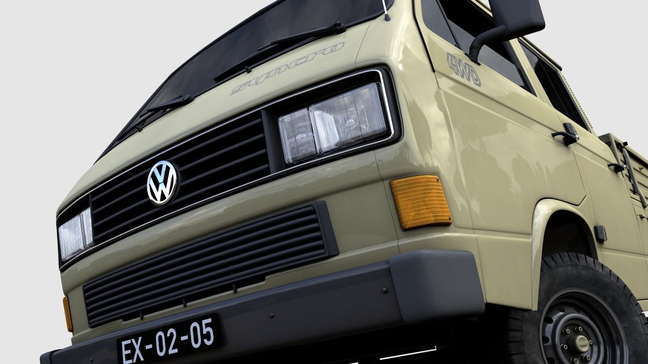VOLKSWAGEN TRANSPORTER T3 1979 -1987 3D Model Collection_14