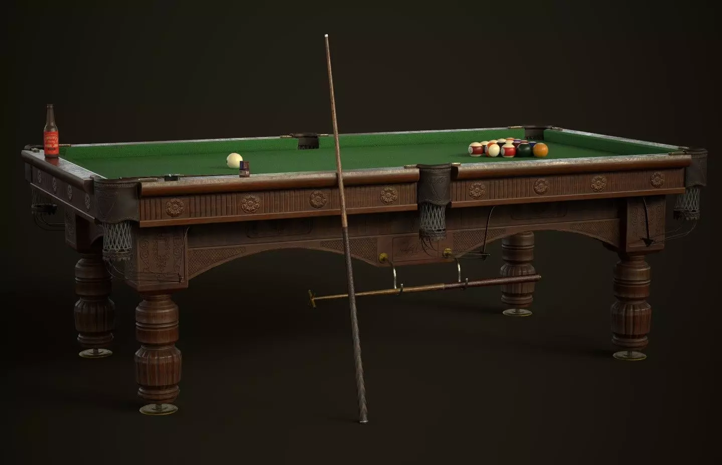 Billiards table Low-poly 3D model
