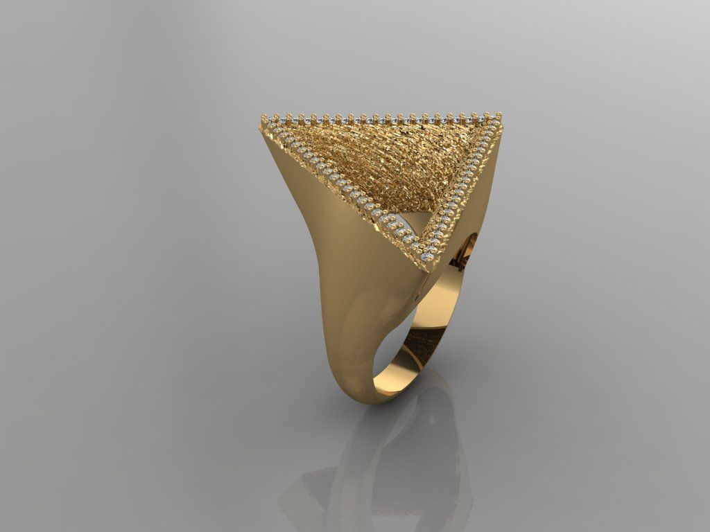 - Diamond ring  3D print model_3