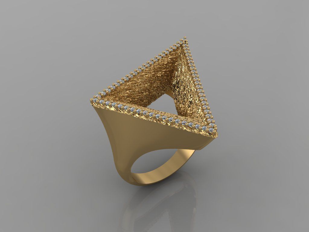 - Diamond ring  3D print model_2
