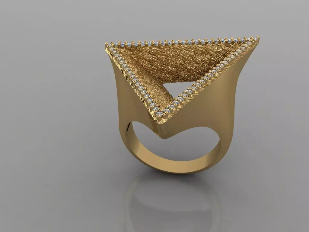 - Diamond ring  3D print model_0