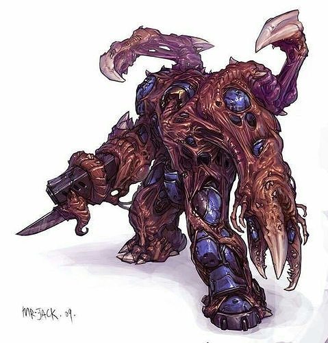 Starcraft Infested Terran 3D print model