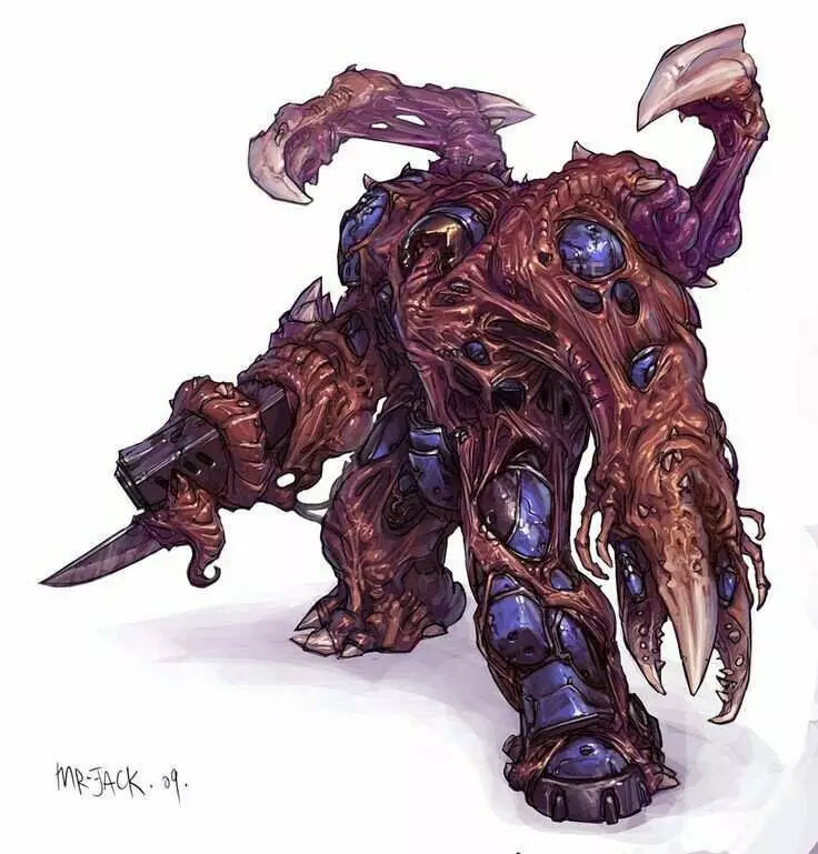 Starcraft Infested Terran 3D print model_0