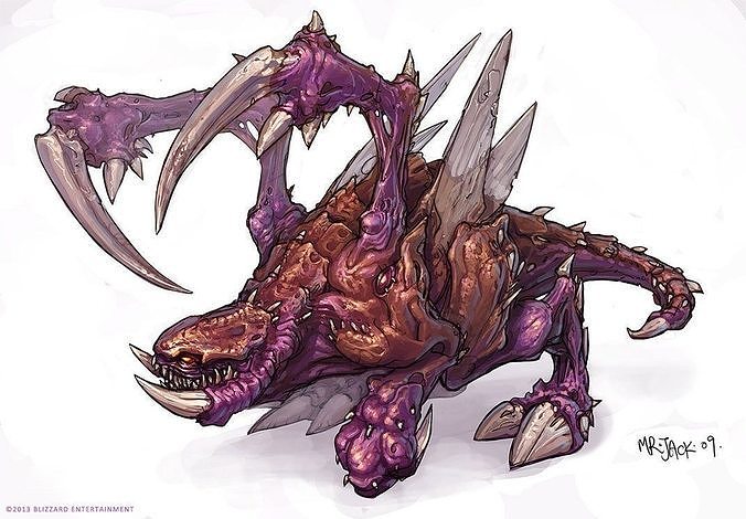 Starcraft Zergling 3D print model