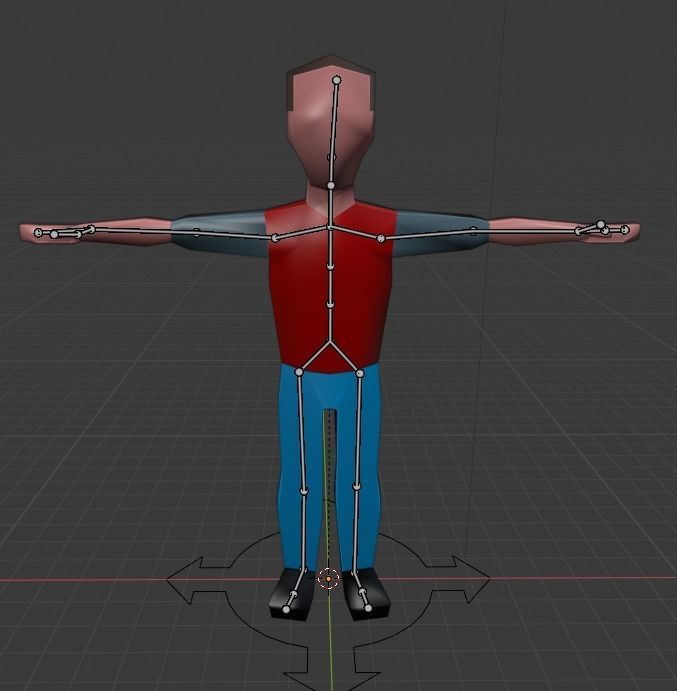 Low-poly man Free low-poly 3D model_1