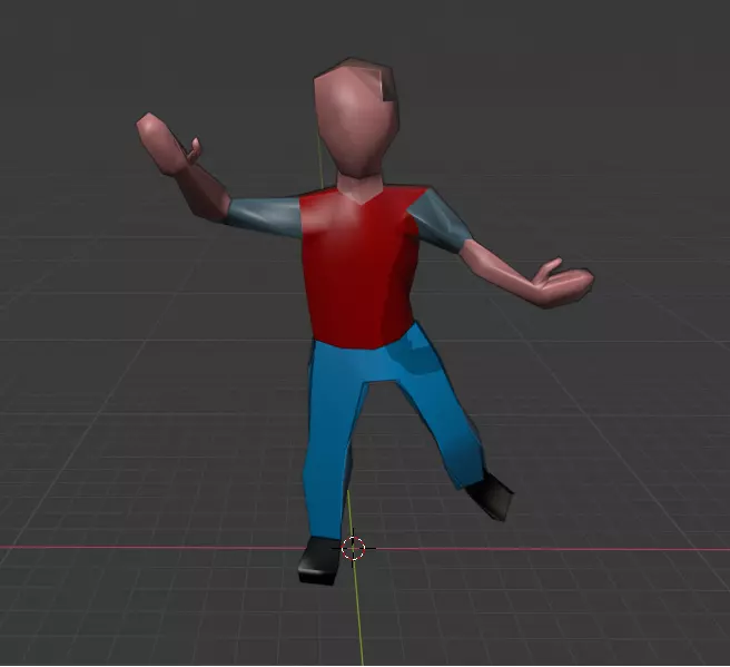 Low-poly man Free low-poly 3D model_0
