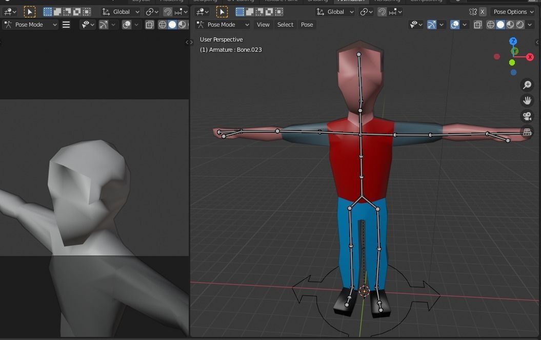 Low-poly man Free low-poly 3D model_5