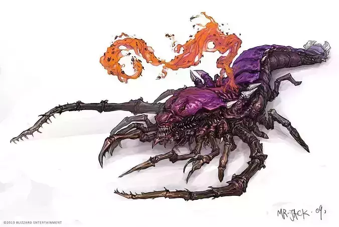 Starcraft Defiler 3D print model