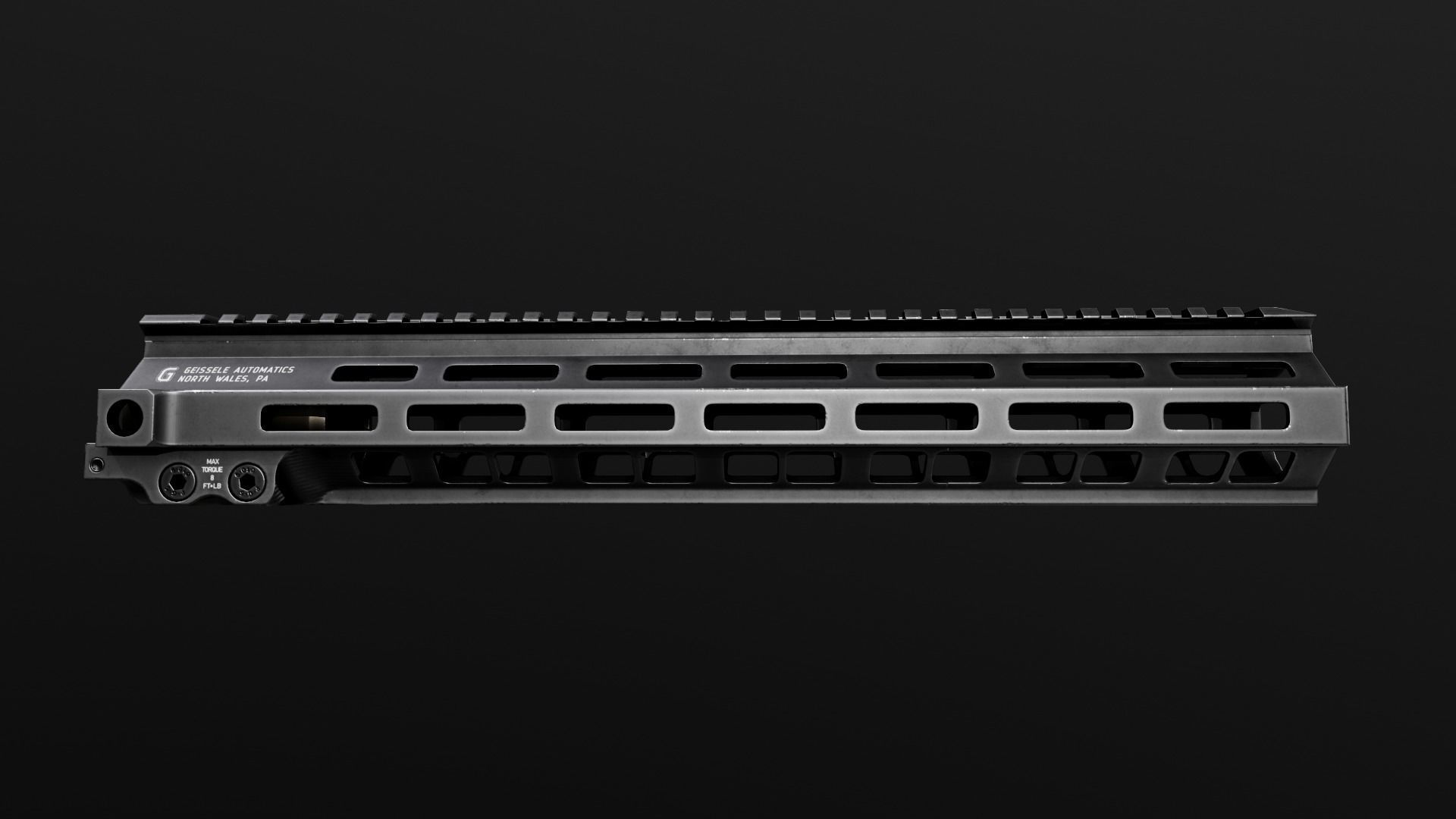 Geissele Super Modular Rail MK8 MLOK AR15 Handguard Low-poly 3D model_12