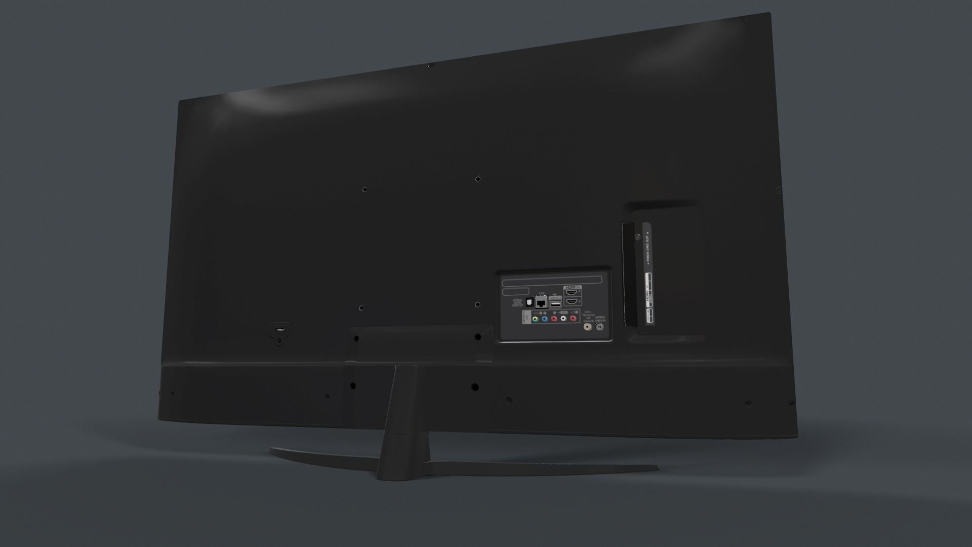 LG 50 Smart TV Low-poly 3D model_5