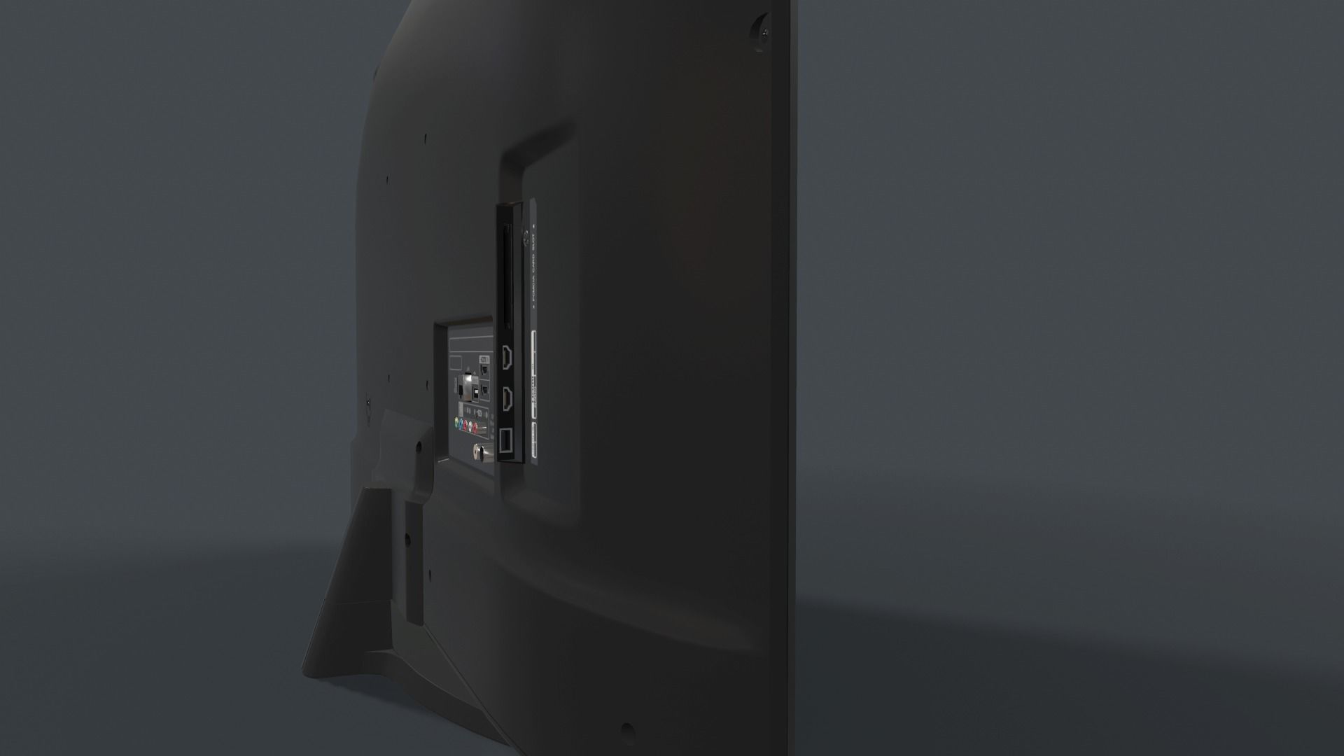 LG 50 Smart TV Low-poly 3D model_7