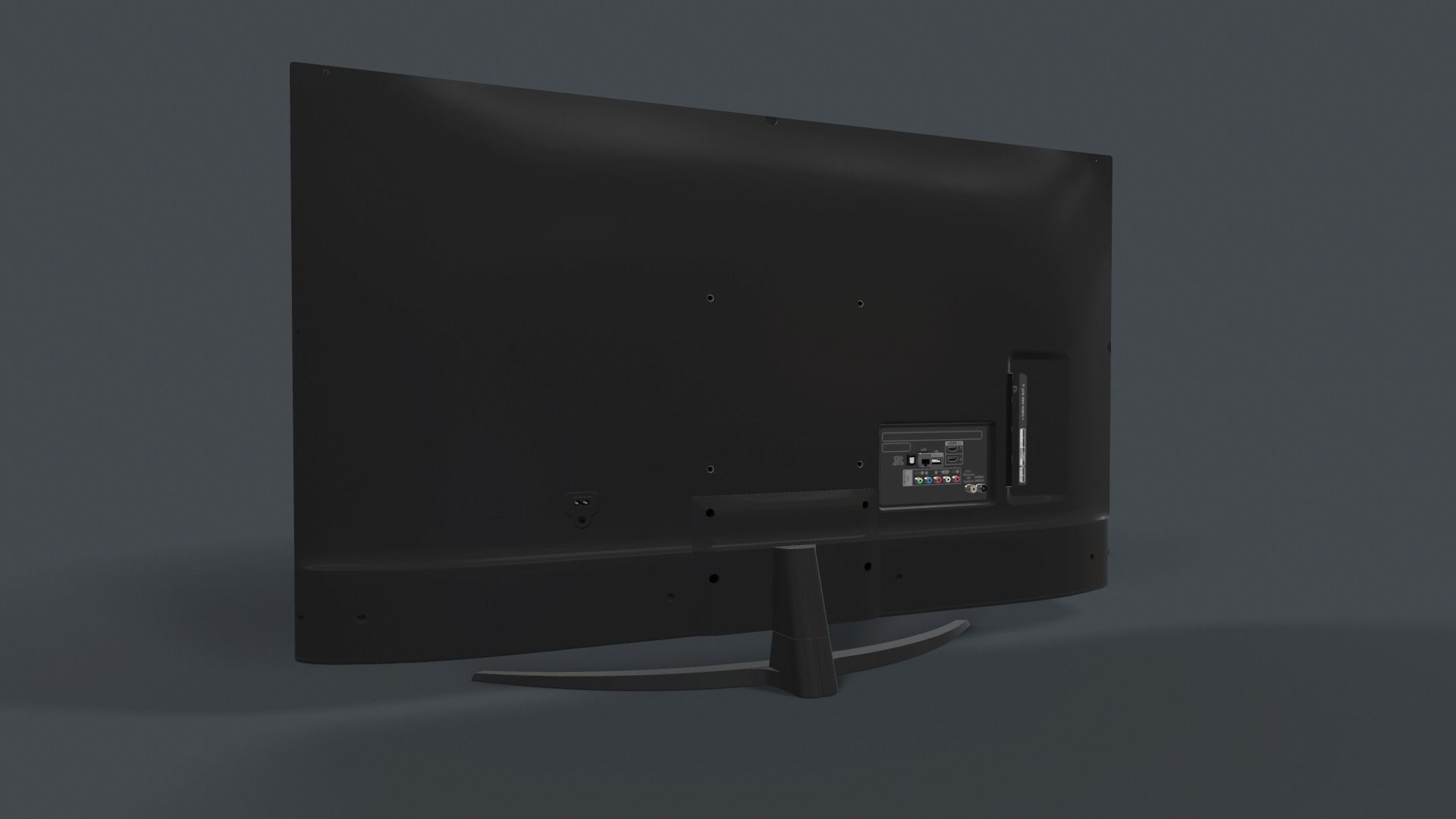 LG 50 Smart TV Low-poly 3D model_4