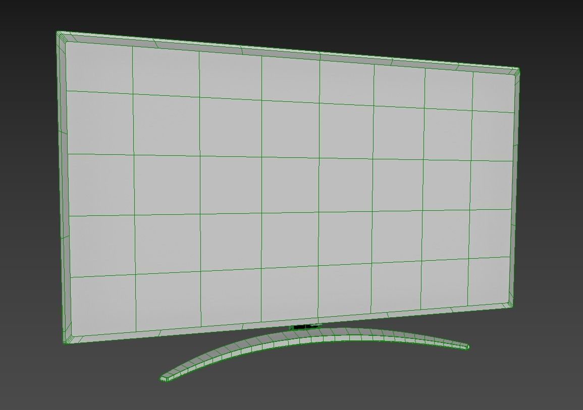 LG 50 Smart TV Low-poly 3D model_10