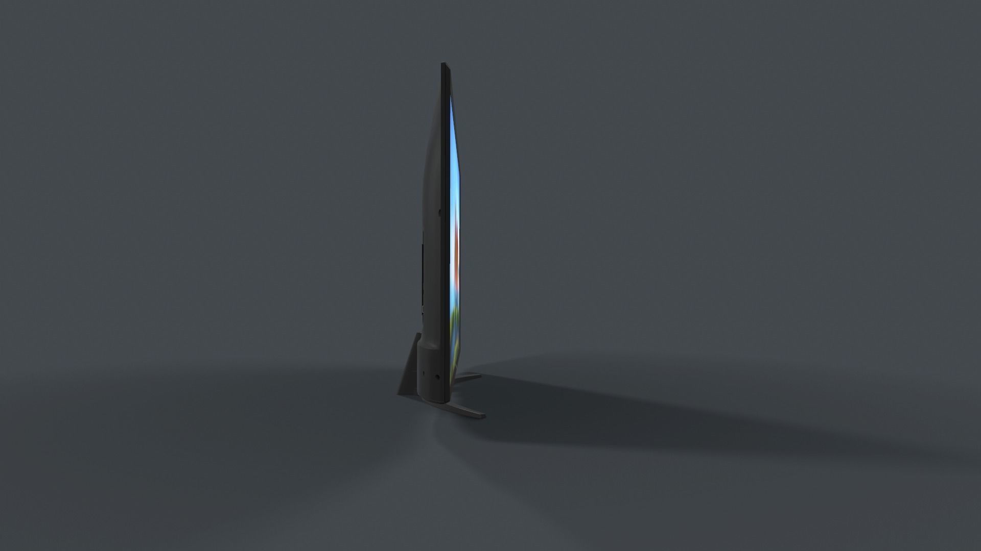 LG 50 Smart TV Low-poly 3D model_9