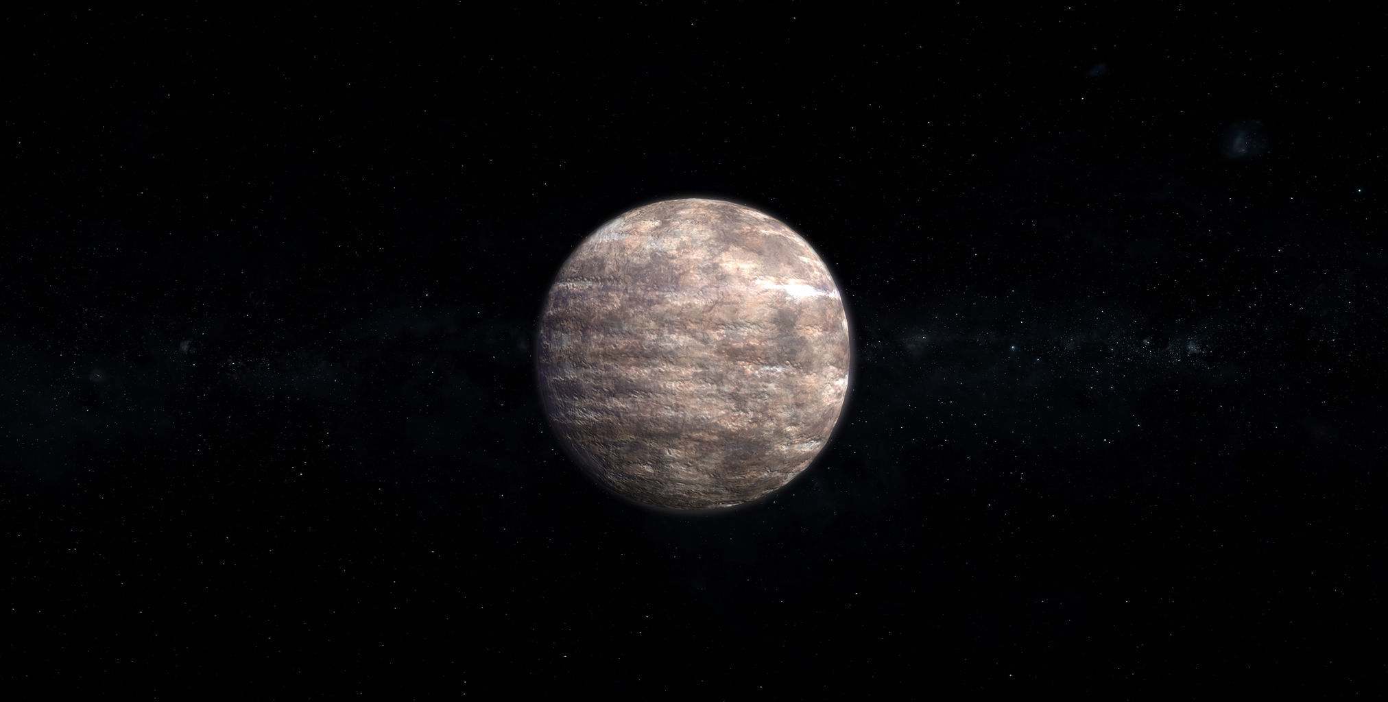 Barren Alien Planet 05 Low-poly 3D model_3