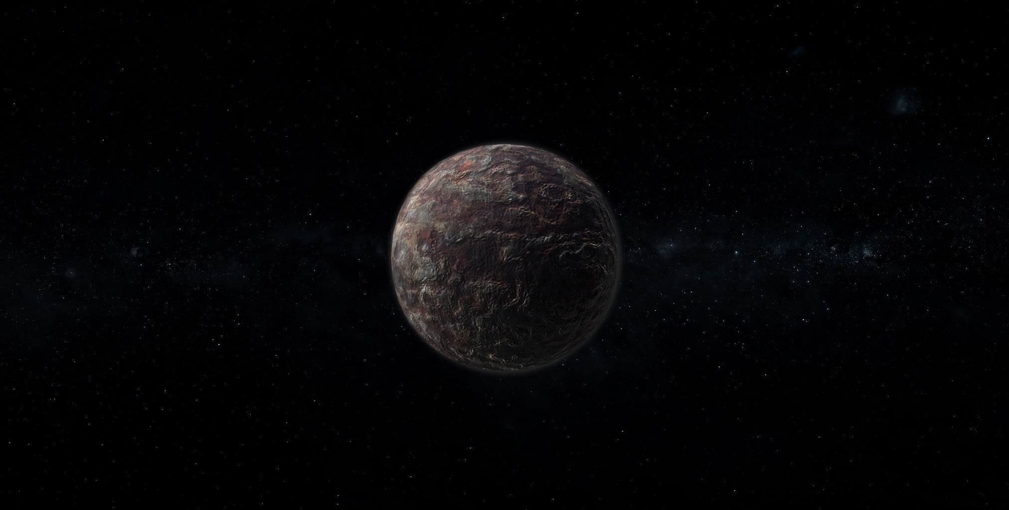 Barren Alien Planet 04 Low-poly 3D model_7