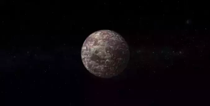 Barren Alien Planet 04 Low-poly 3D model