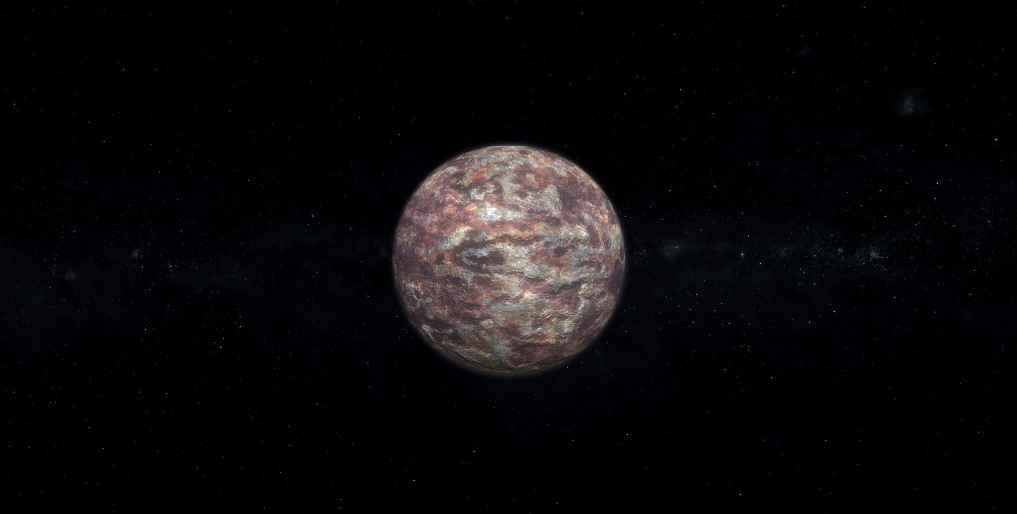 Barren Alien Planet 04 Low-poly 3D model_2