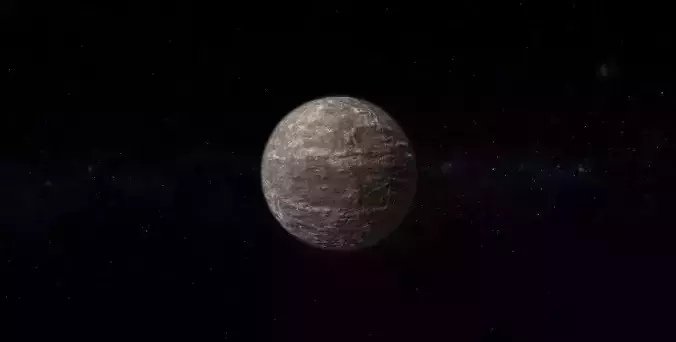 Barren Alien Planet 03 Low-poly 3D model