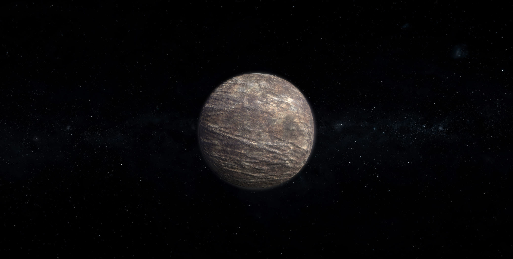 Barren Alien Planet 03 Low-poly 3D model_3