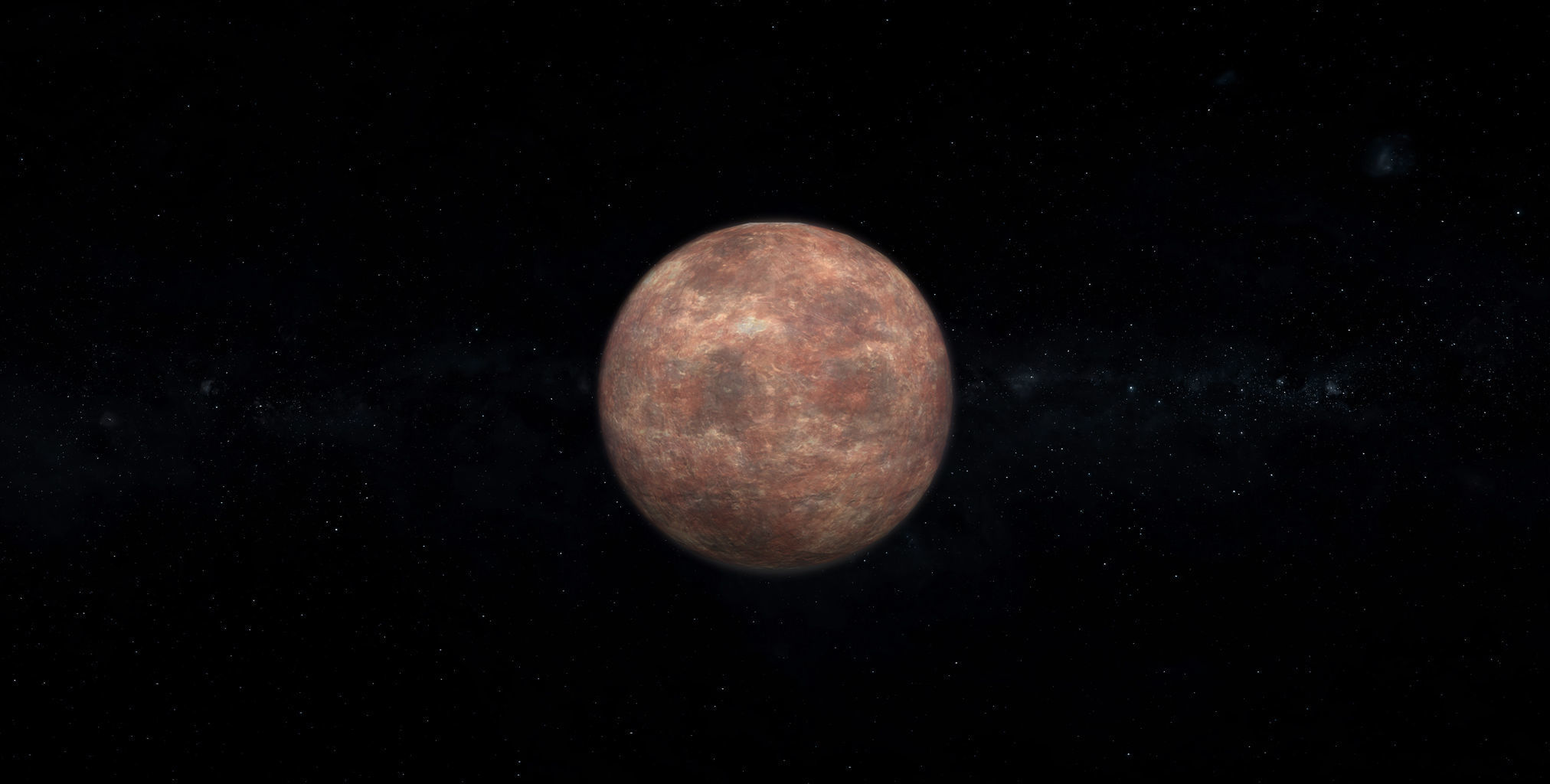 Barren Alien Planet 02 Low-poly 3D model_2