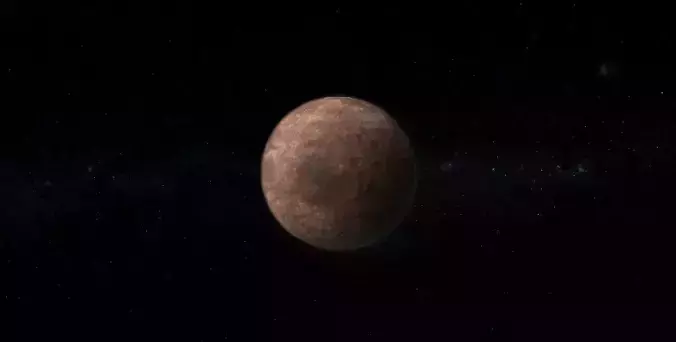 Barren Alien Planet 02 Low-poly 3D model