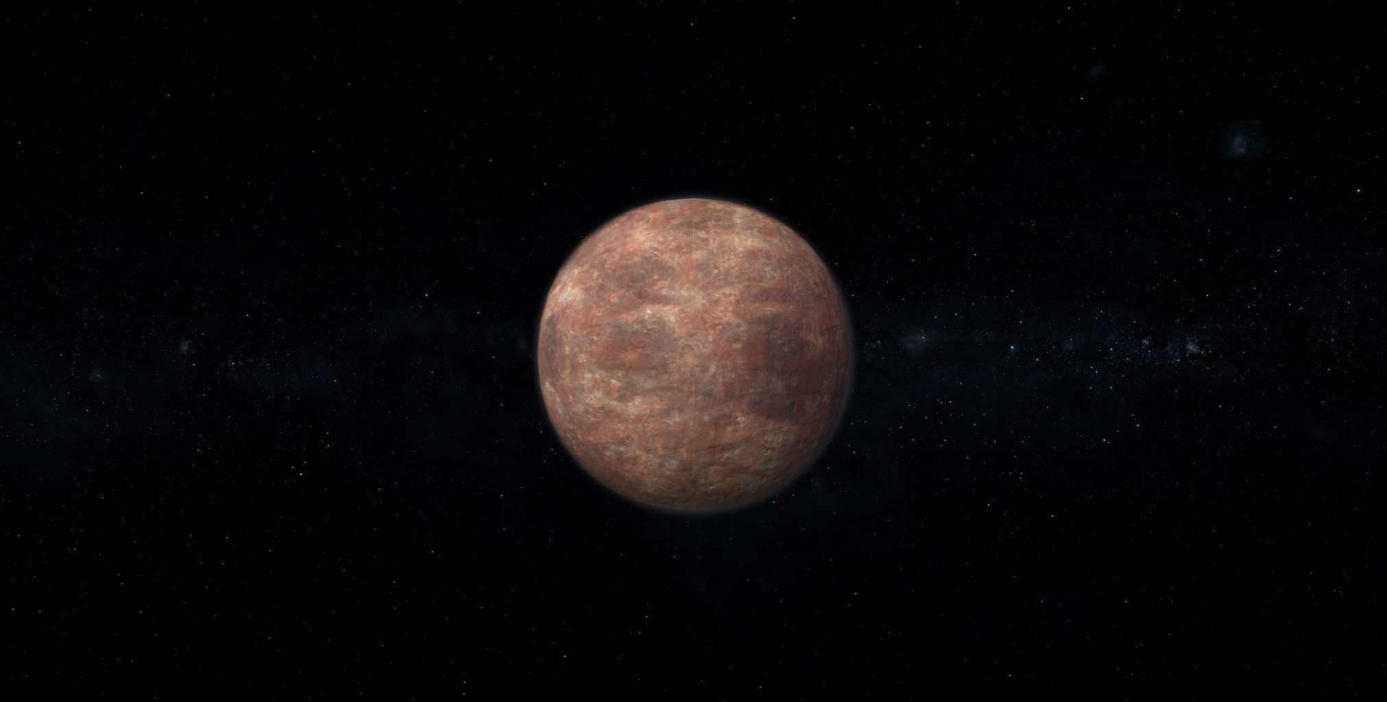 Barren Alien Planet 02 Low-poly 3D model_1