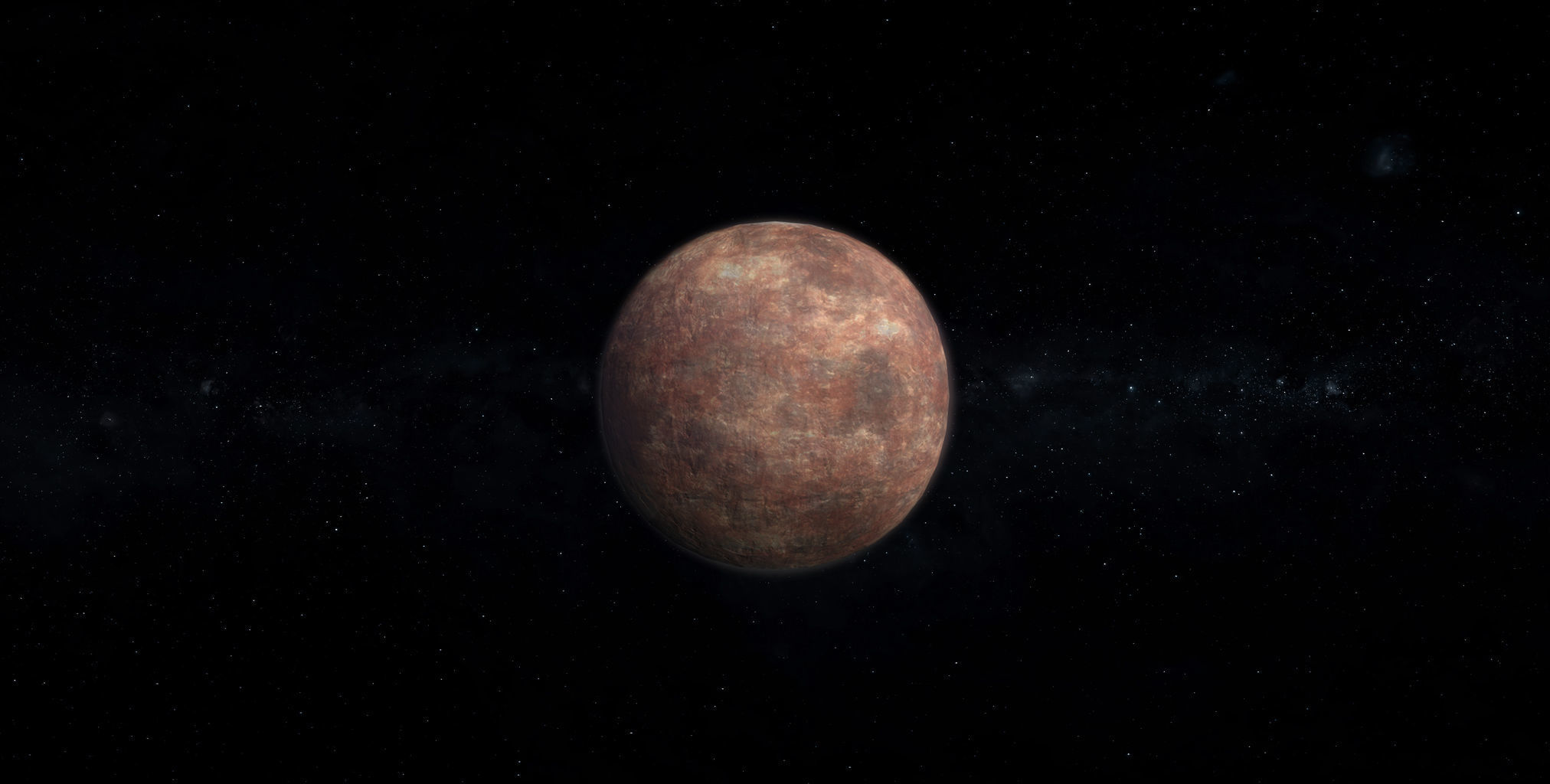 Barren Alien Planet 02 Low-poly 3D model_3