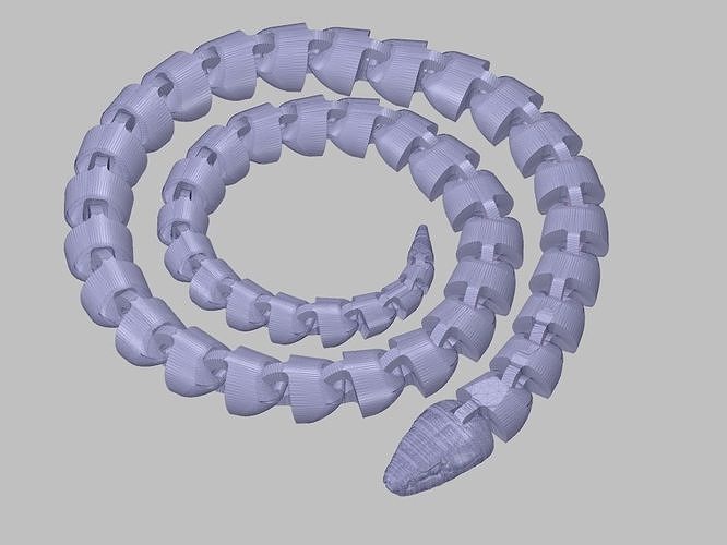snake 3D print model