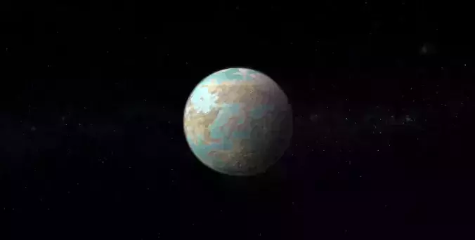 Alien Planet 10 Low-poly 3D model
