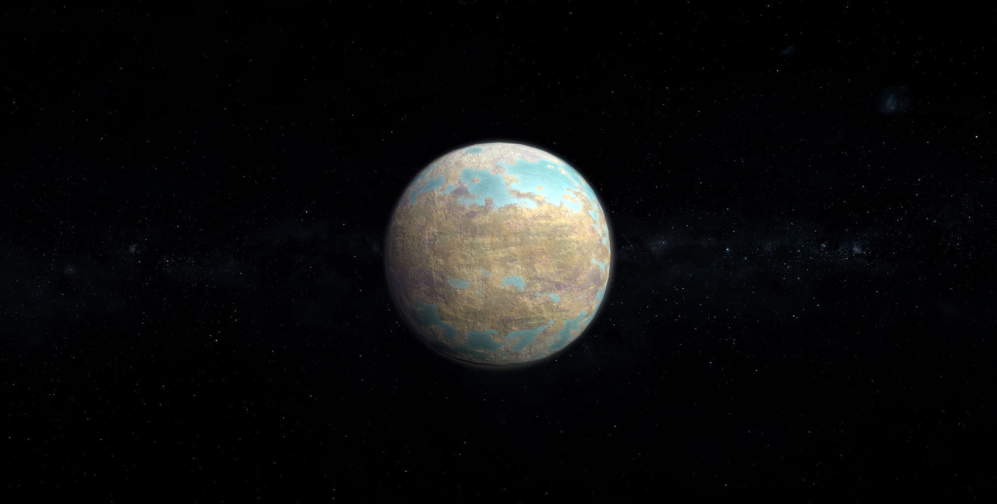Alien Planet 10 Low-poly 3D model_3