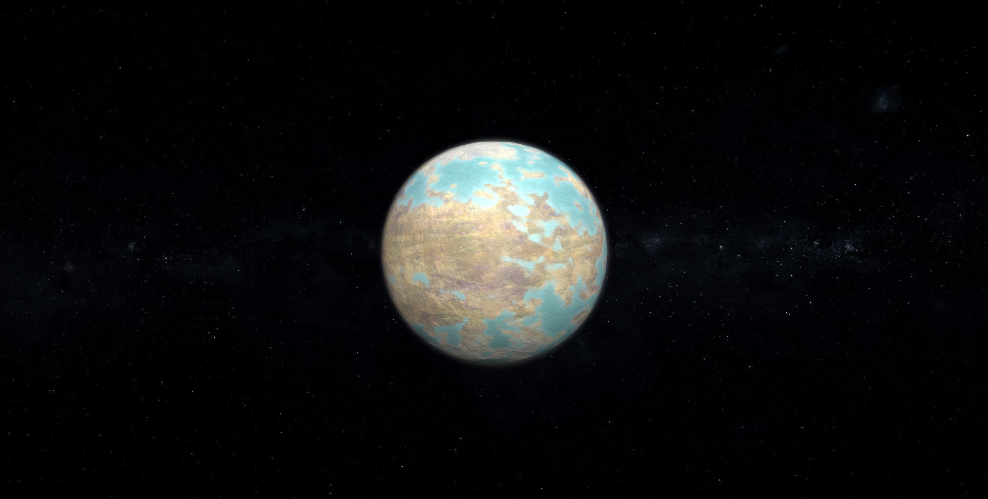 Alien Planet 10 Low-poly 3D model_2