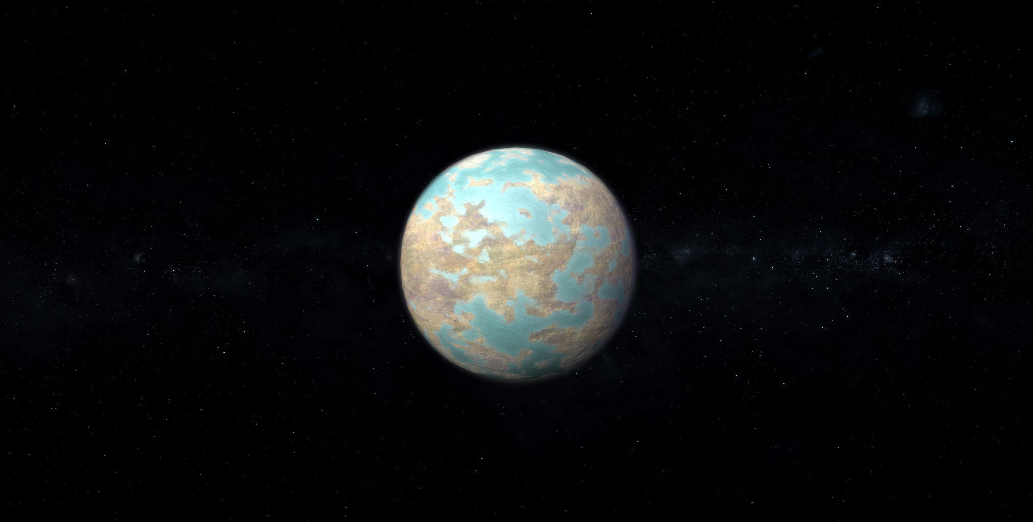 Alien Planet 10 Low-poly 3D model_1