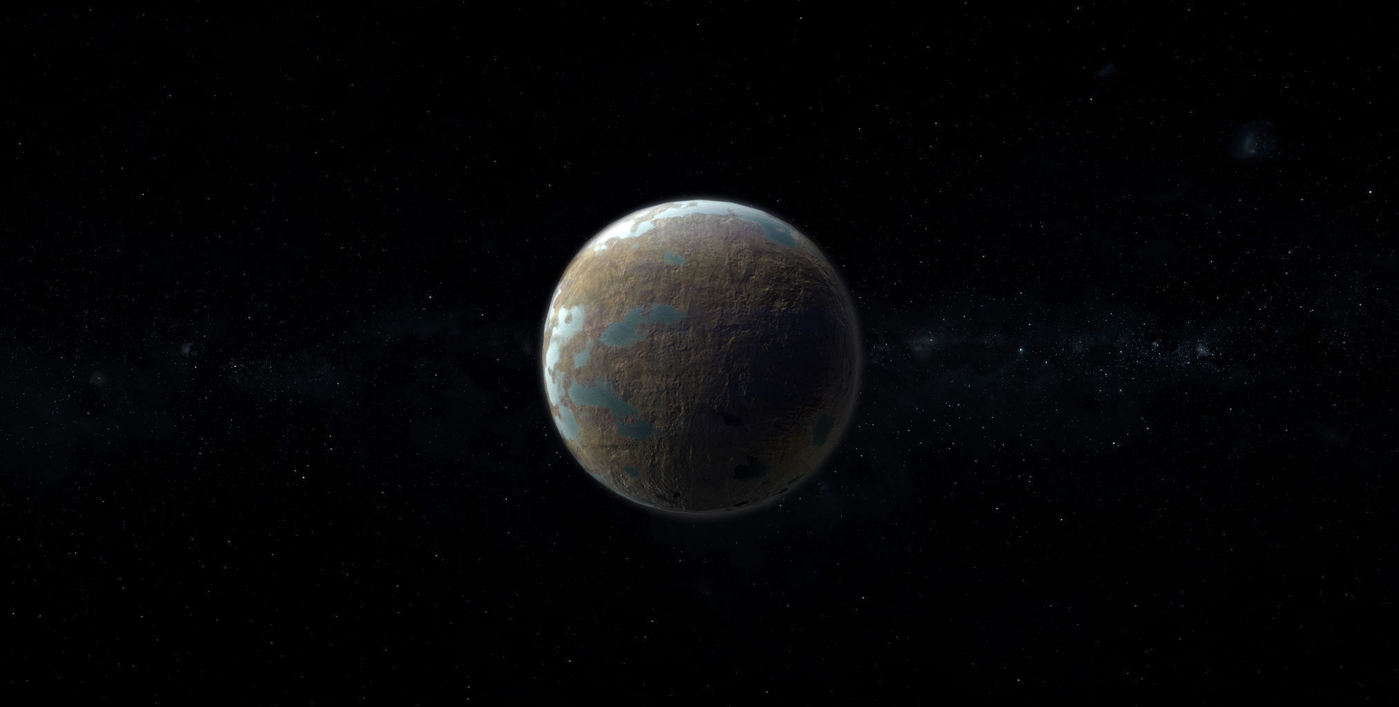 Alien Planet 10 Low-poly 3D model_7