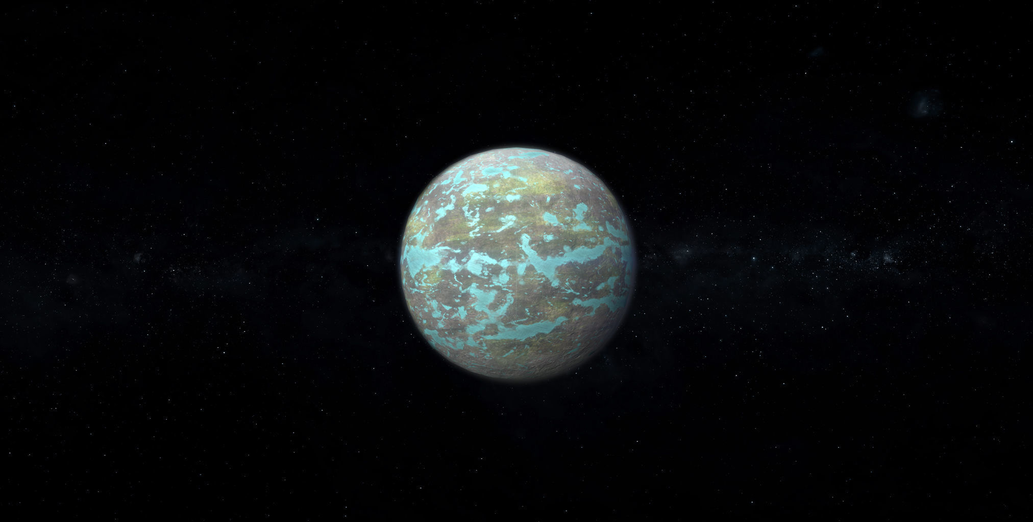 Alien Planet 09 Low-poly 3D model_1