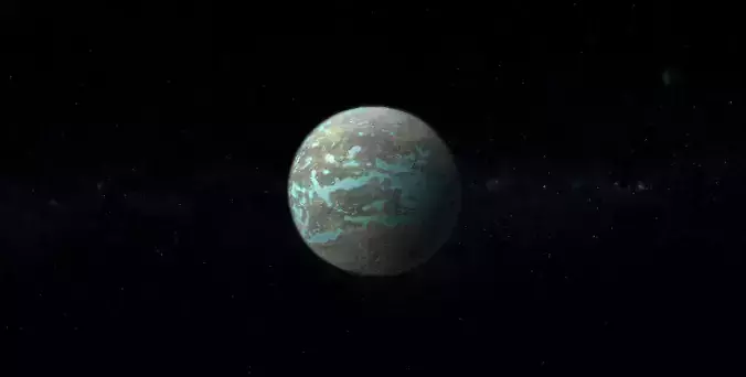 Alien Planet 09 Low-poly 3D model