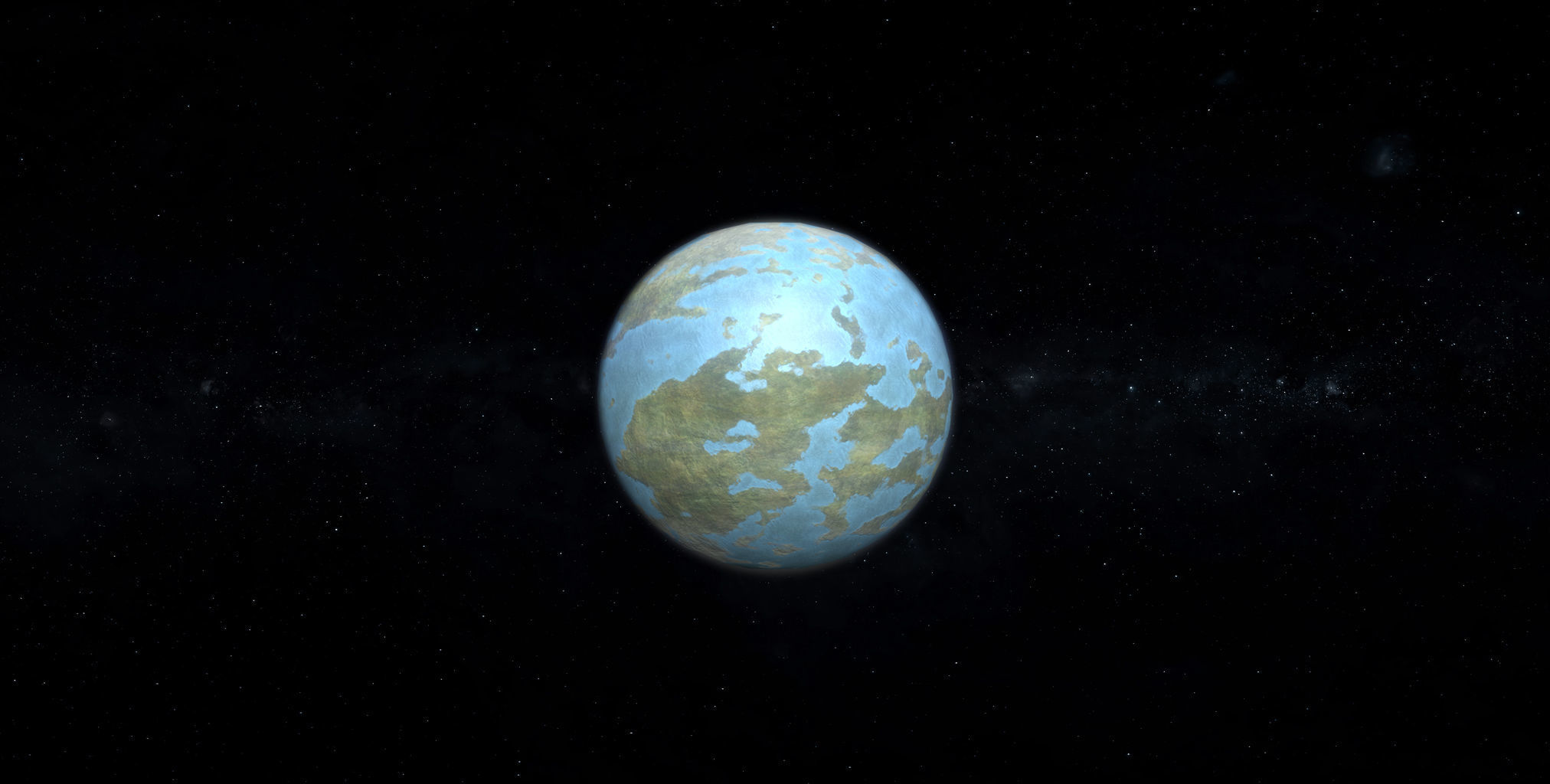 Alien Planet 07 Low-poly 3D model_2