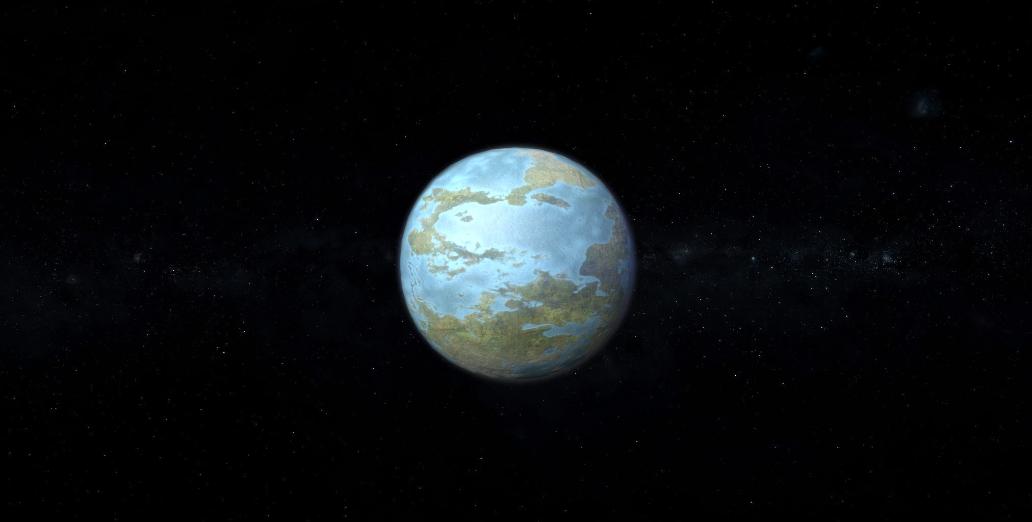 Alien Planet 06 Low-poly 3D model_1