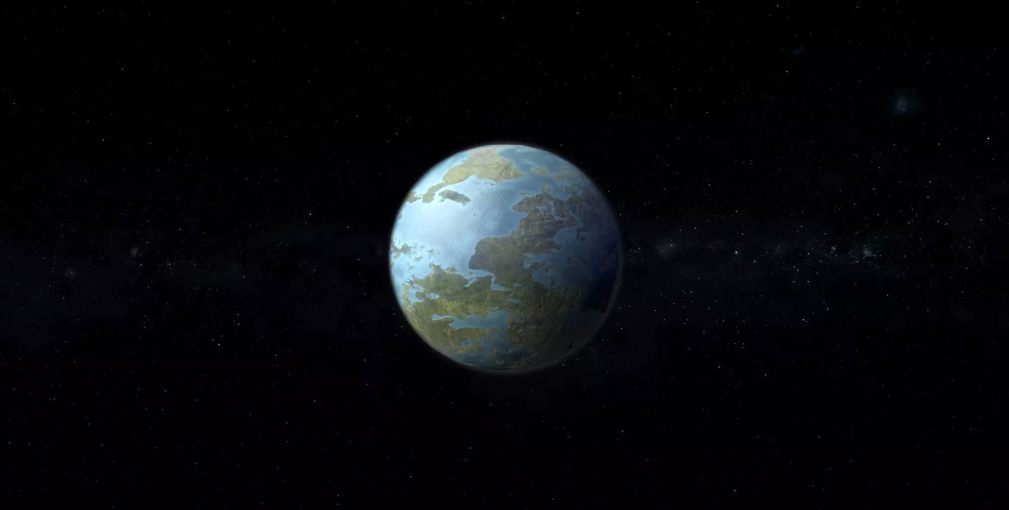 Alien Planet 06 Low-poly 3D model_0