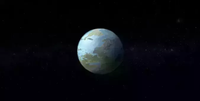 Alien Planet 06 Low-poly 3D model