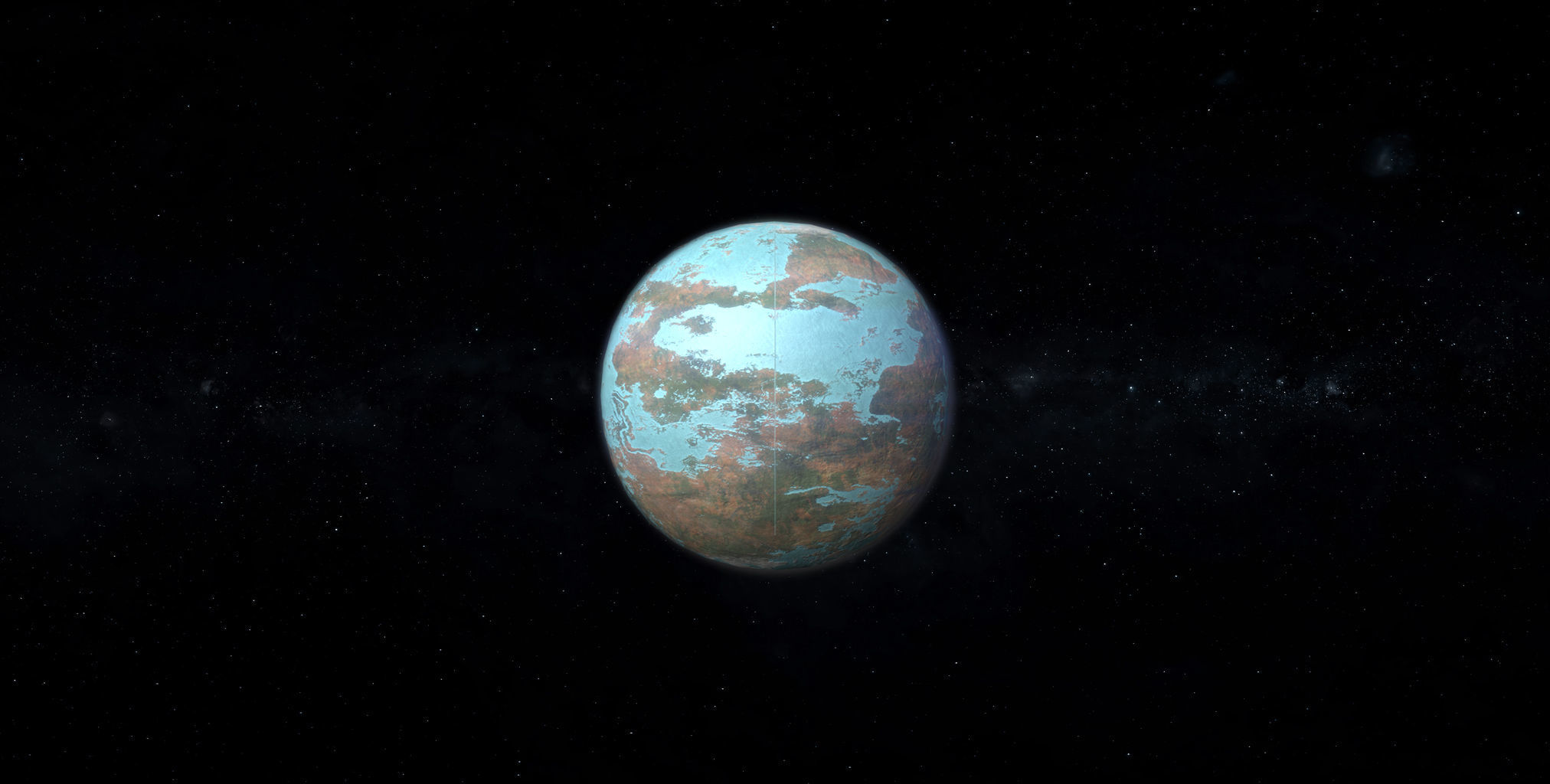 Alien Planet 05 Low-poly 3D model_1