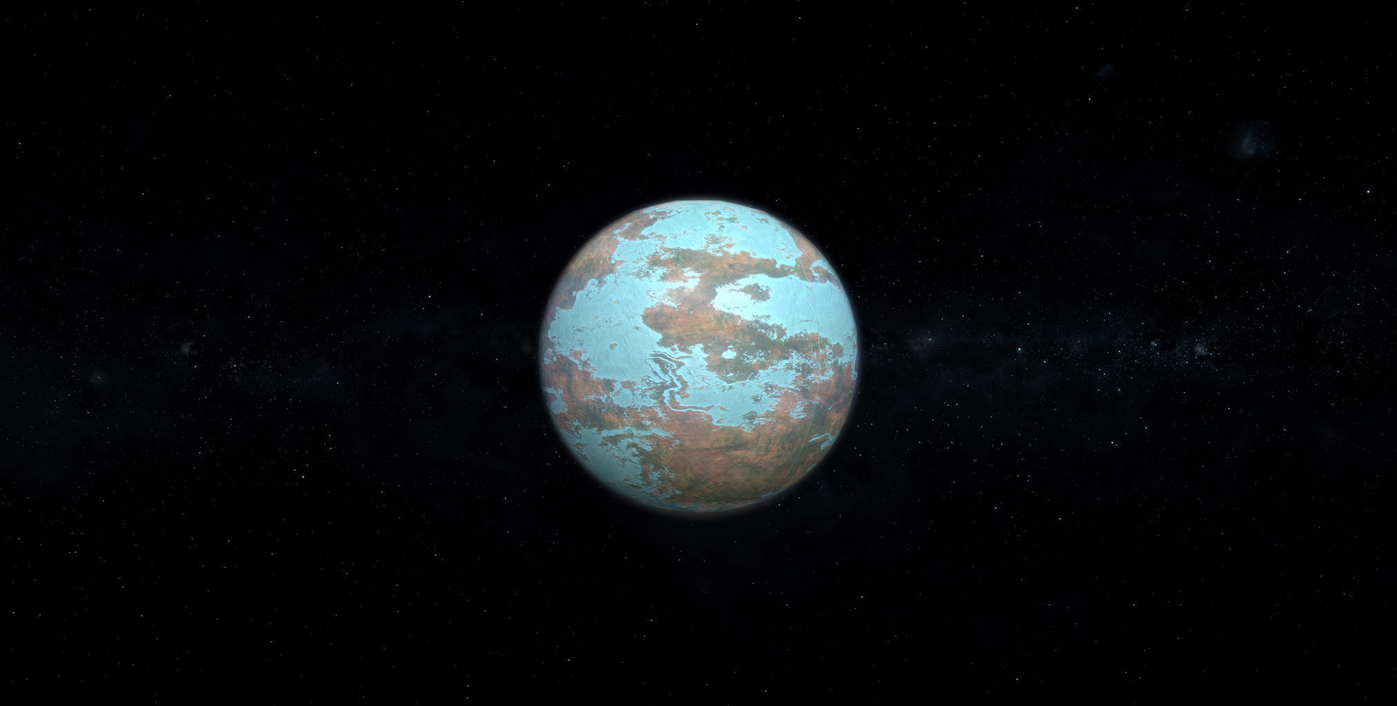 Alien Planet 05 Low-poly 3D model_2