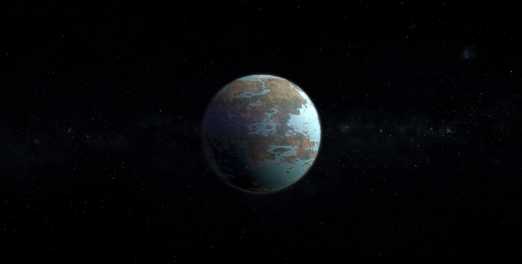 Alien Planet 05 Low-poly 3D model_4