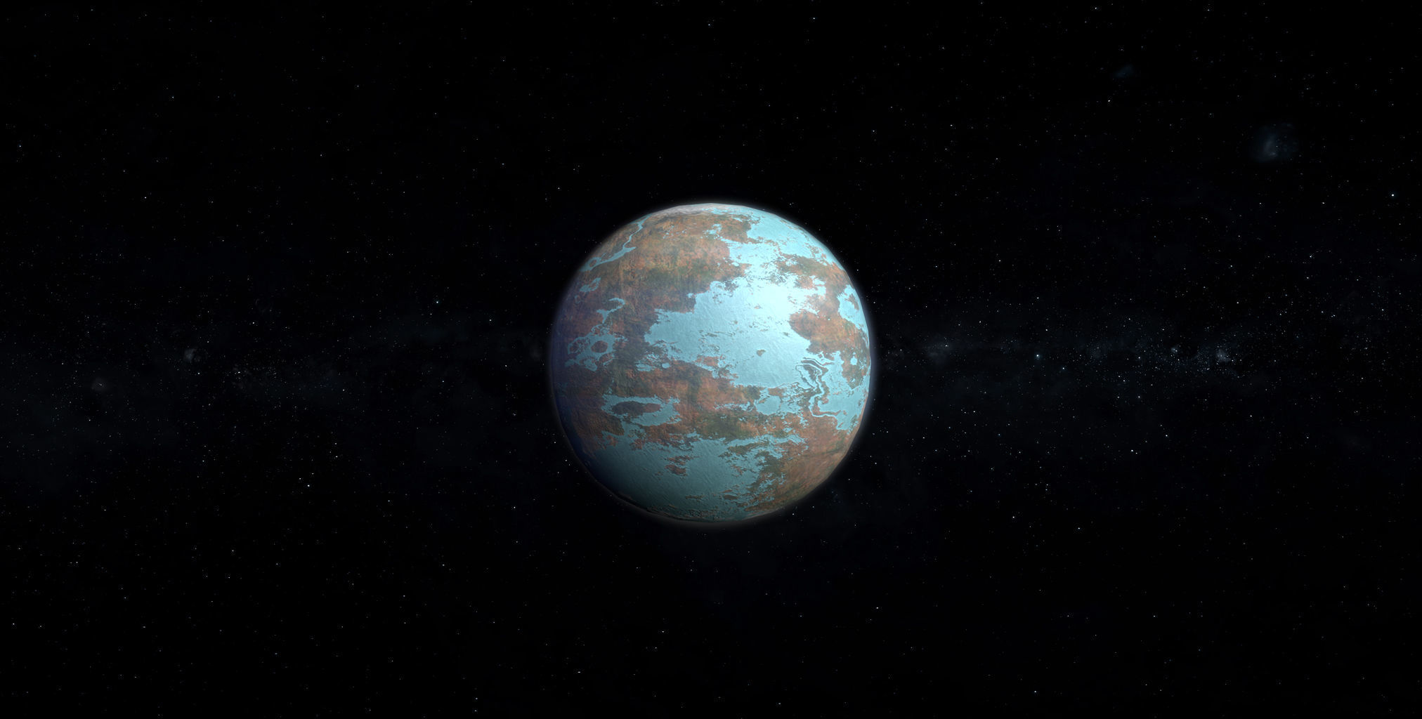 Alien Planet 05 Low-poly 3D model_3