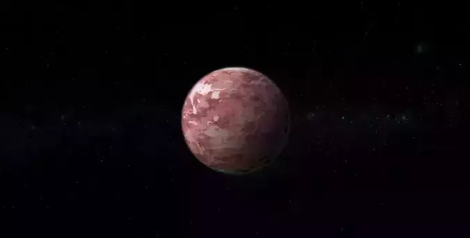 Alien Planet 04 Low-poly 3D model